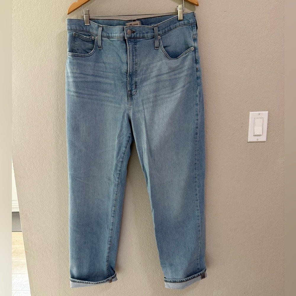 Madewell The Perfect Vintage Straight Jean Light Wash Size 33